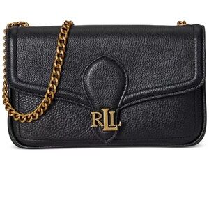 Ralph Lauren Black Leather Shoulder Bag